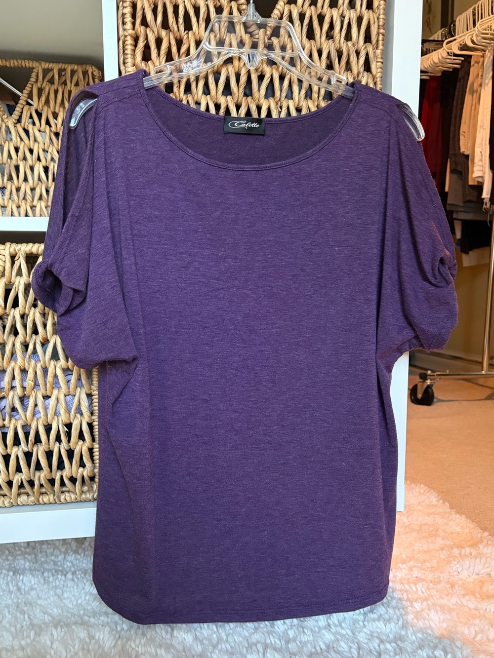Cold Shoulder Short Sleeve Top